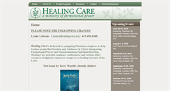 Desktop Screenshot of healingcareministries.com