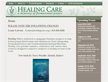 Tablet Screenshot of healingcareministries.com